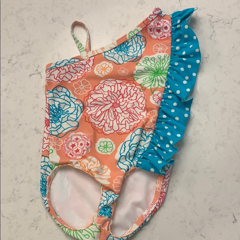 Ruffle Butts one piece with ruffle